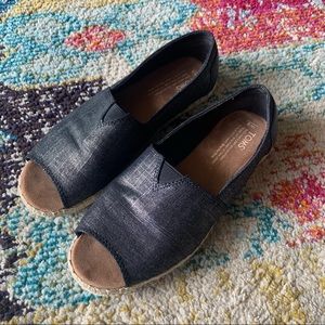 Toms open toe espadrille